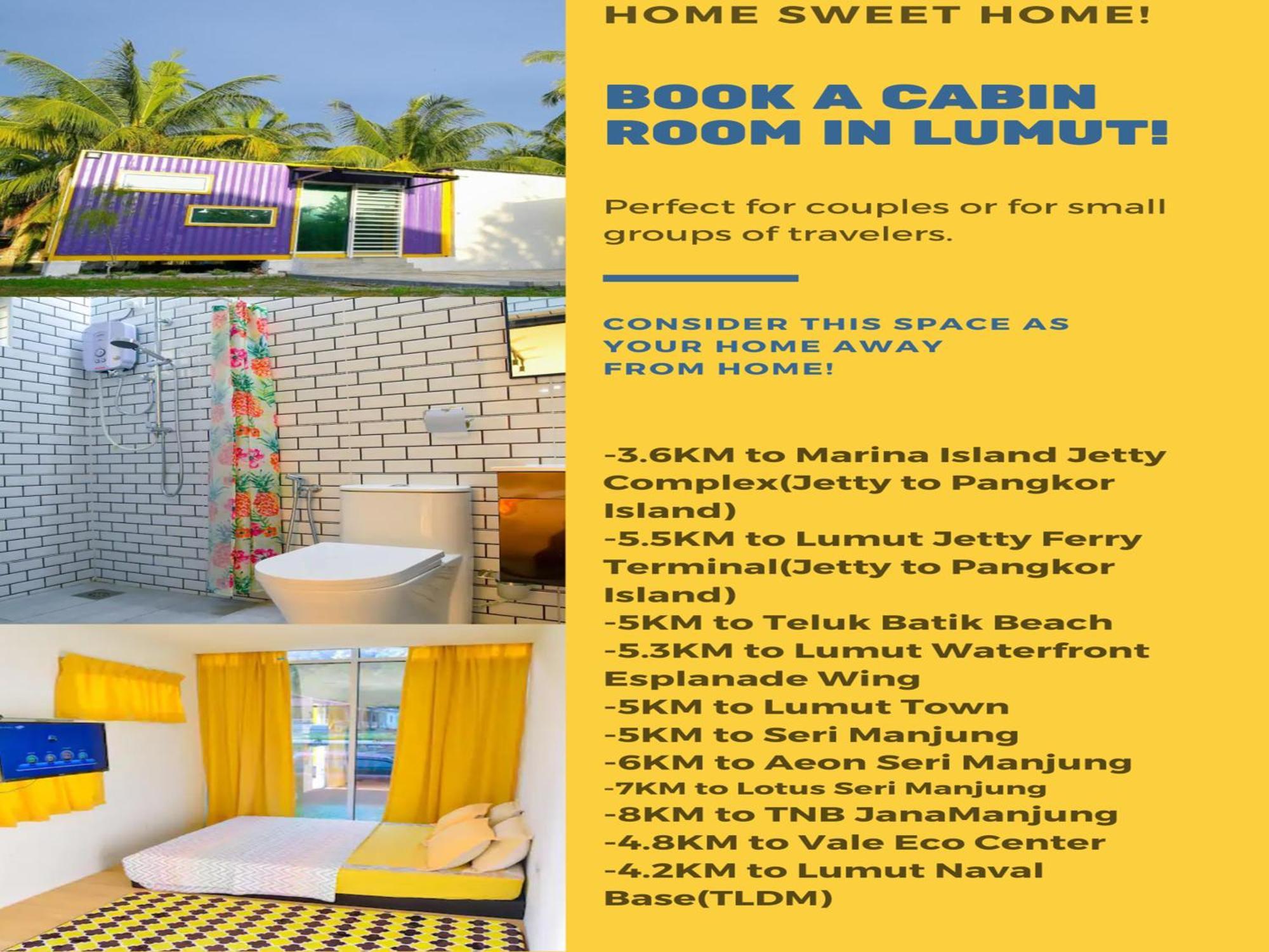 Purple Cube At Lumut Cube Homestay Kontena Luaran gambar
